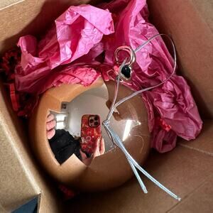 West Elm: Pink Mirror Ornament